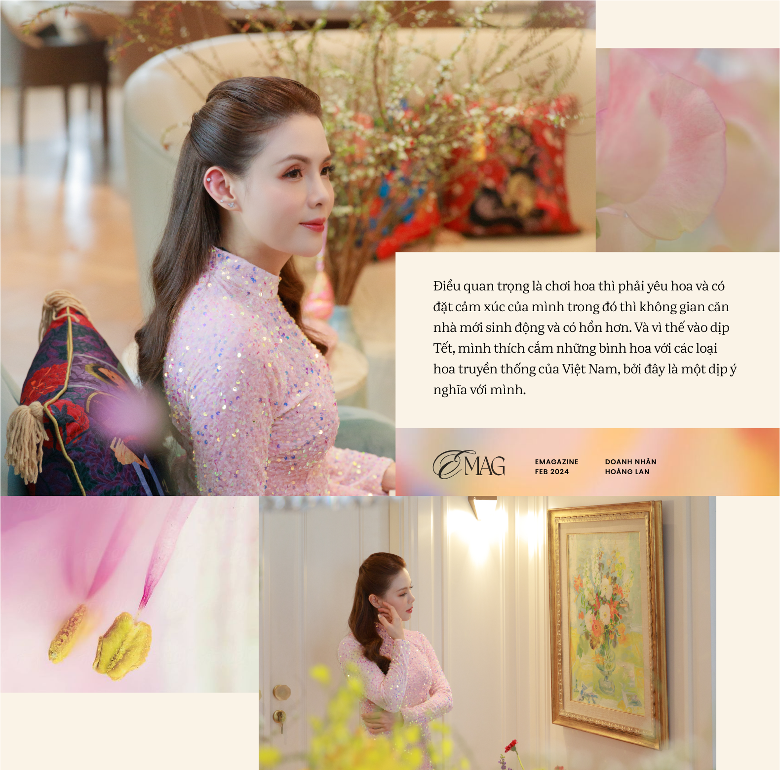 Nữ doanh nhân Hoàng Lan và câu chuyện ngày Tết: Chơi hoa, thưởng trà, ngắm tranh và sống trong những khoảnh khắc đáng giá - Ảnh 3.