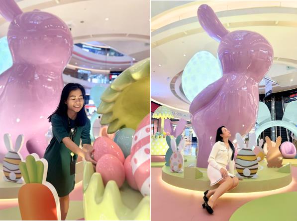 Thỏ “khổng lồ”, trứng Phục Sinh đầy màu sắc đang chờ đợi các bé đến Crescent Mall khám phá - Ảnh 2.