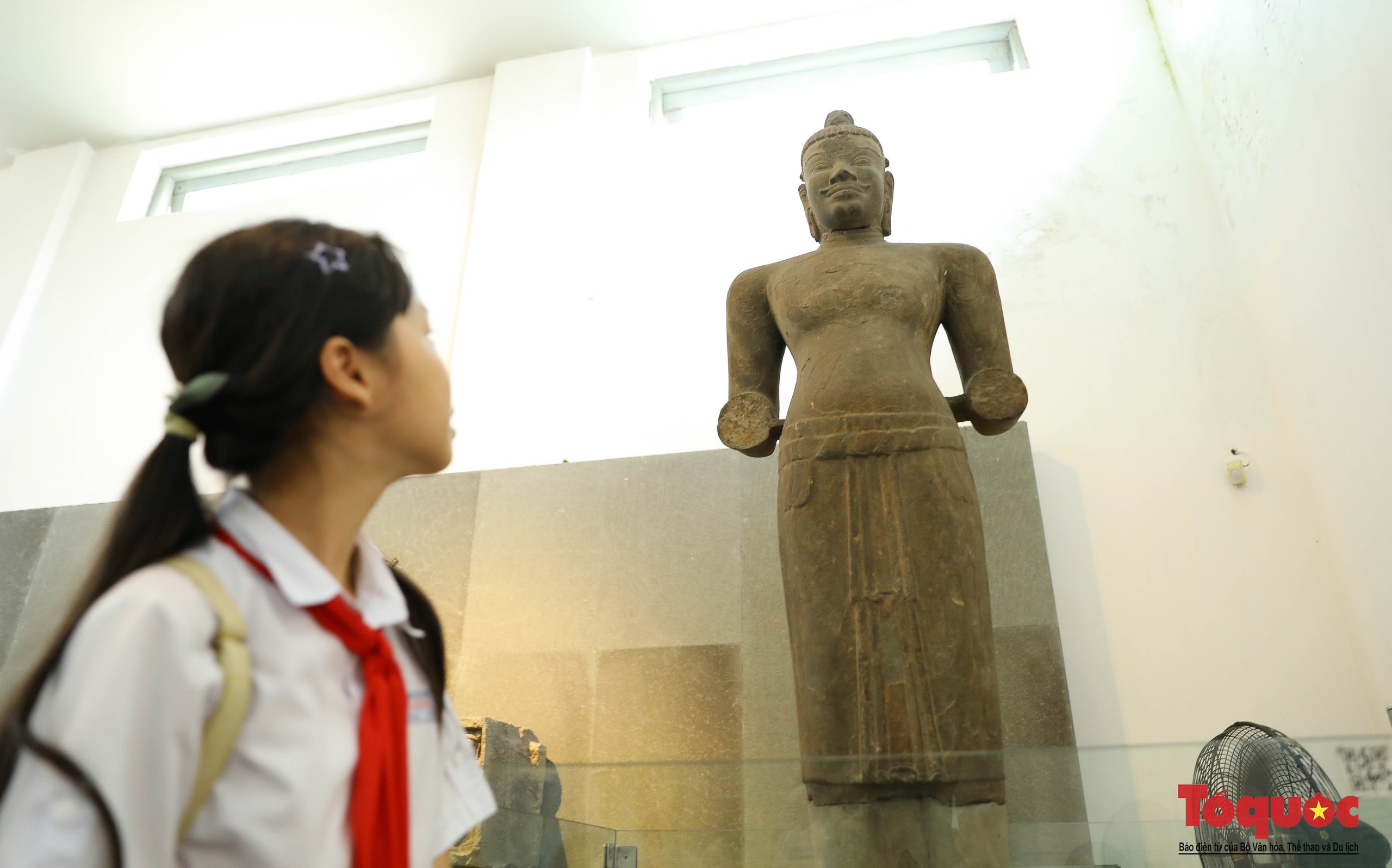 Cận cảnh bảo vật quốc gia tại Bảo tàng Điêu khắc Chăm Đà Nẵng - Ảnh 5.