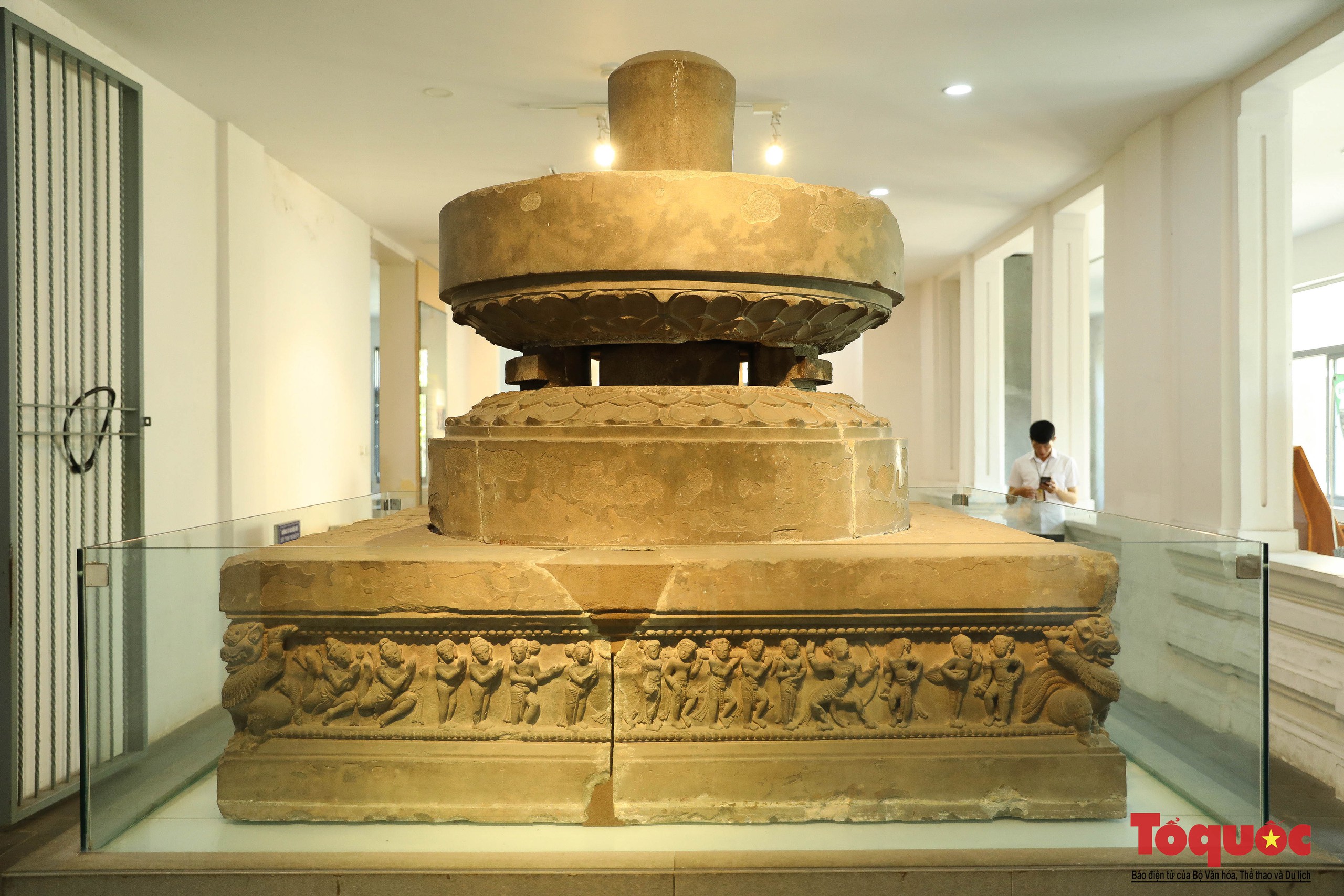 Cận cảnh bảo vật quốc gia tại Bảo tàng Điêu khắc Chăm Đà Nẵng - Ảnh 8.