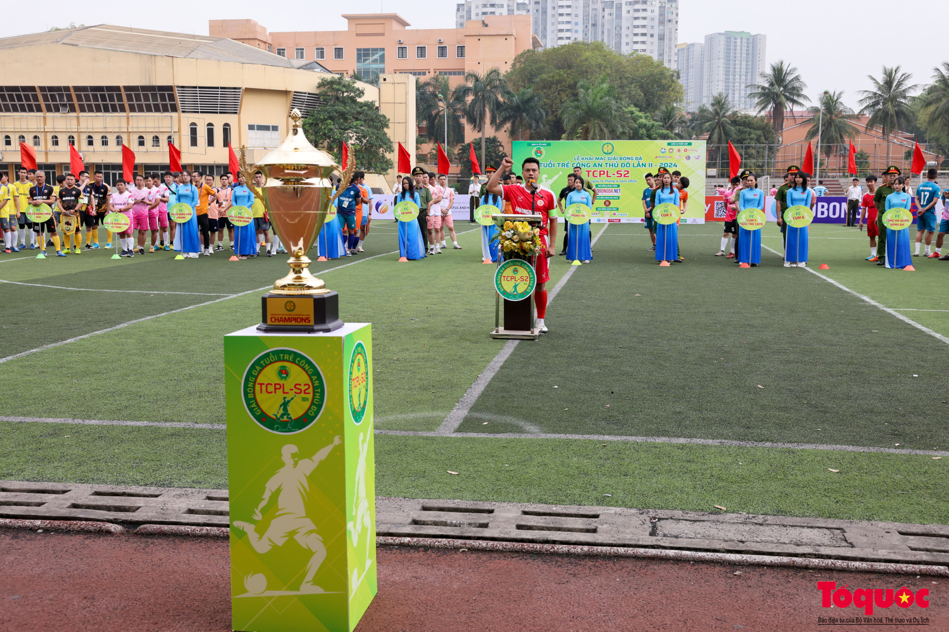 Khai mạc vòng chung kết giải bóng đá Tuổi trẻ công an Thủ đô - Ảnh 3.