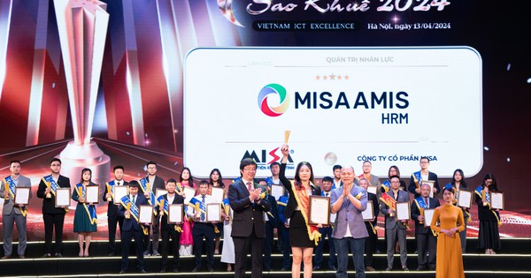 MISA AMIS HRM xếp hạng 5 sao trong lĩnh vực Quản trị Nhân lực tại Sao Khuê 2024 - Ảnh 1.