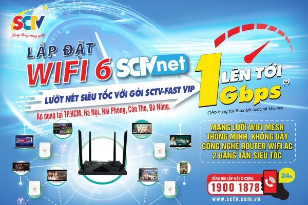 Wifi Internet SCTV: Tăng tốc gấp đôi – Giá không đổi - Ảnh 1.