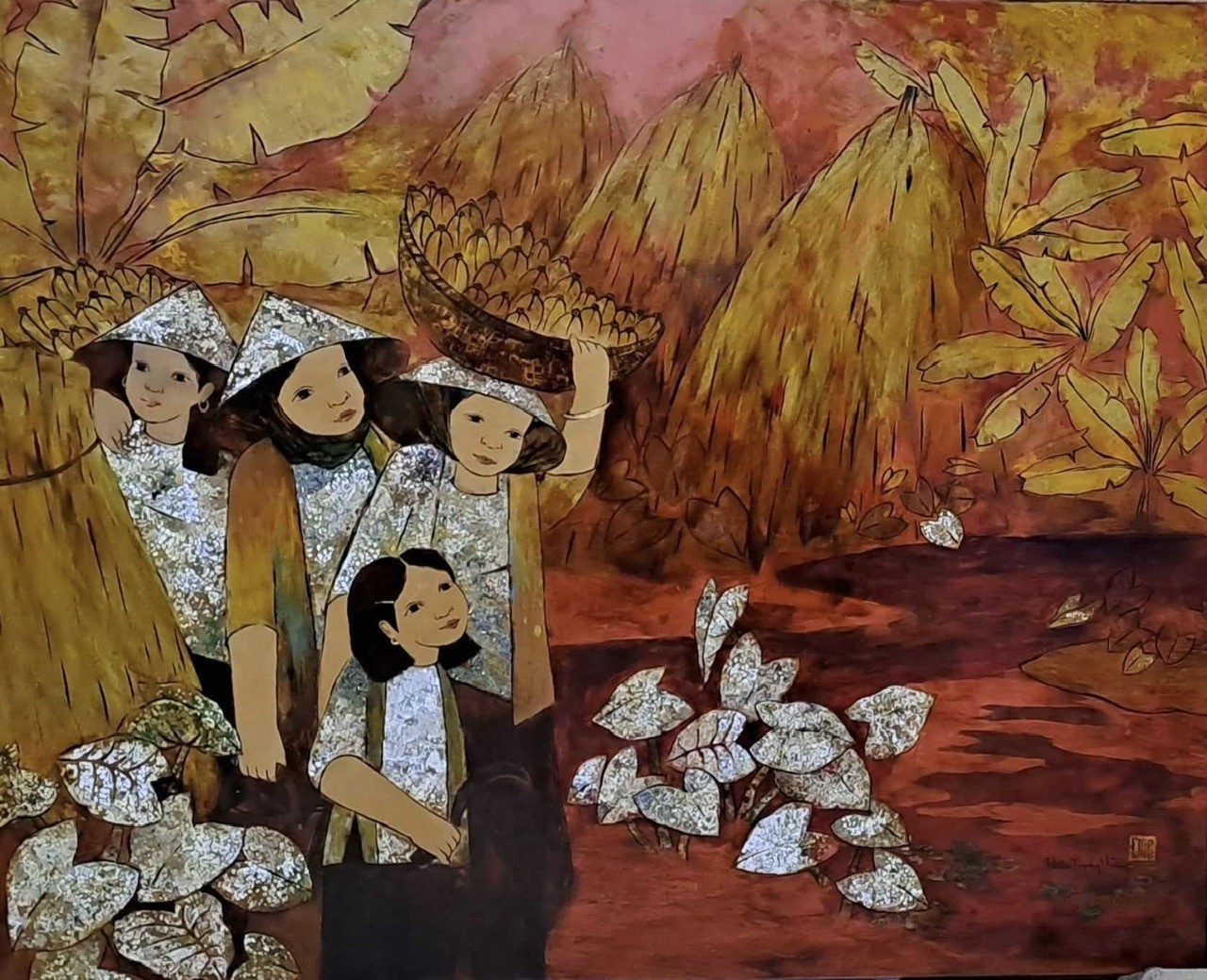 Открытие художественной выставки «Апрельское солнце» - Фото 1. Khai mạc triển lãm mỹ thuật “Nắng tháng Tư” - Ảnh 1.