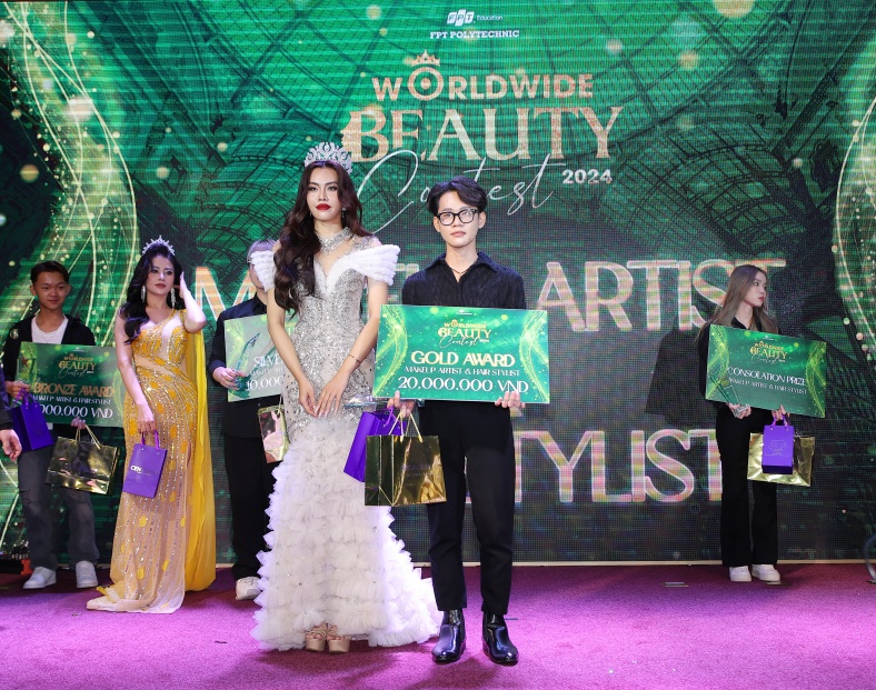 63 sinh viên tranh tài tại cuộc thi tiêu chuẩn quốc tế, nâng cao chất lượng ngành làm đẹp Việt Nam - Ảnh 3.