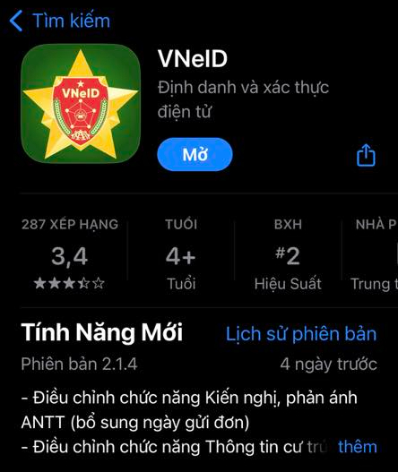 VNeID có cập nhật mới, điều chỉnh nhiều tính năng hữu ích - Ảnh 1.