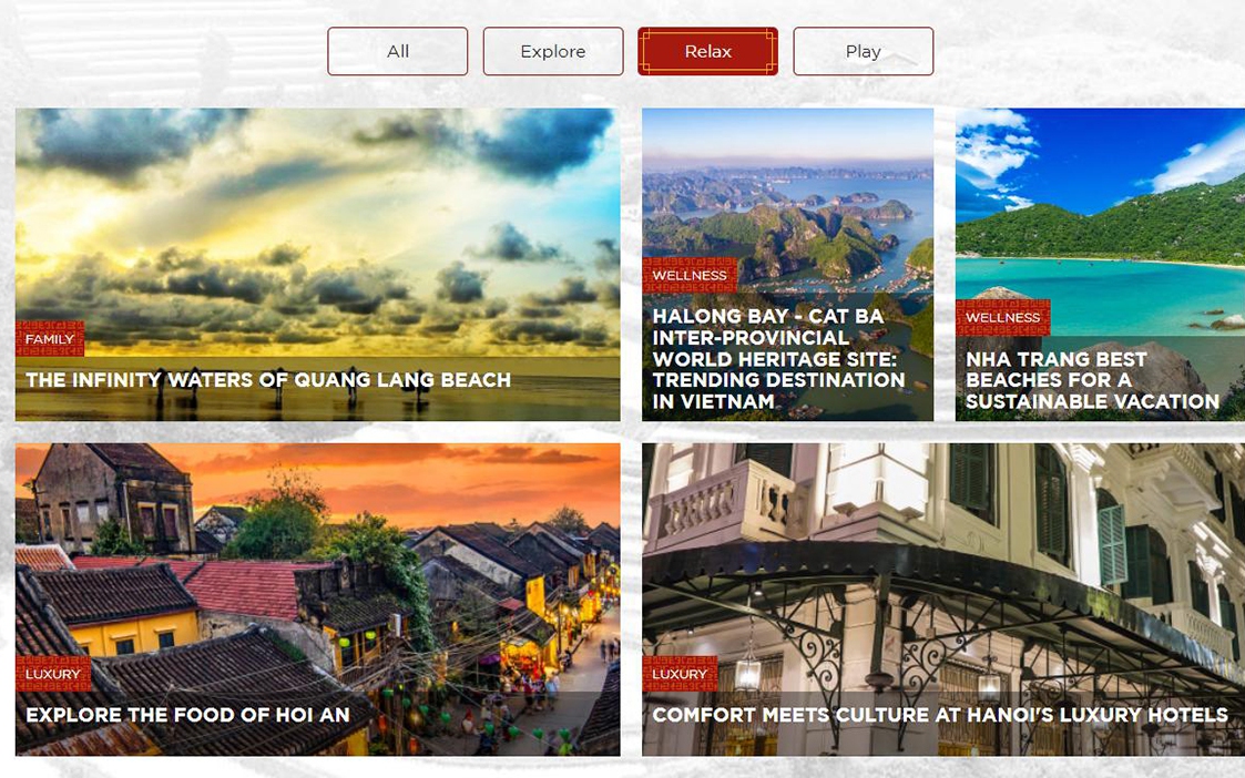 Website quảng bá du lịch quốc gia vietnam.travel vượt qua website du lịch Thái Lan