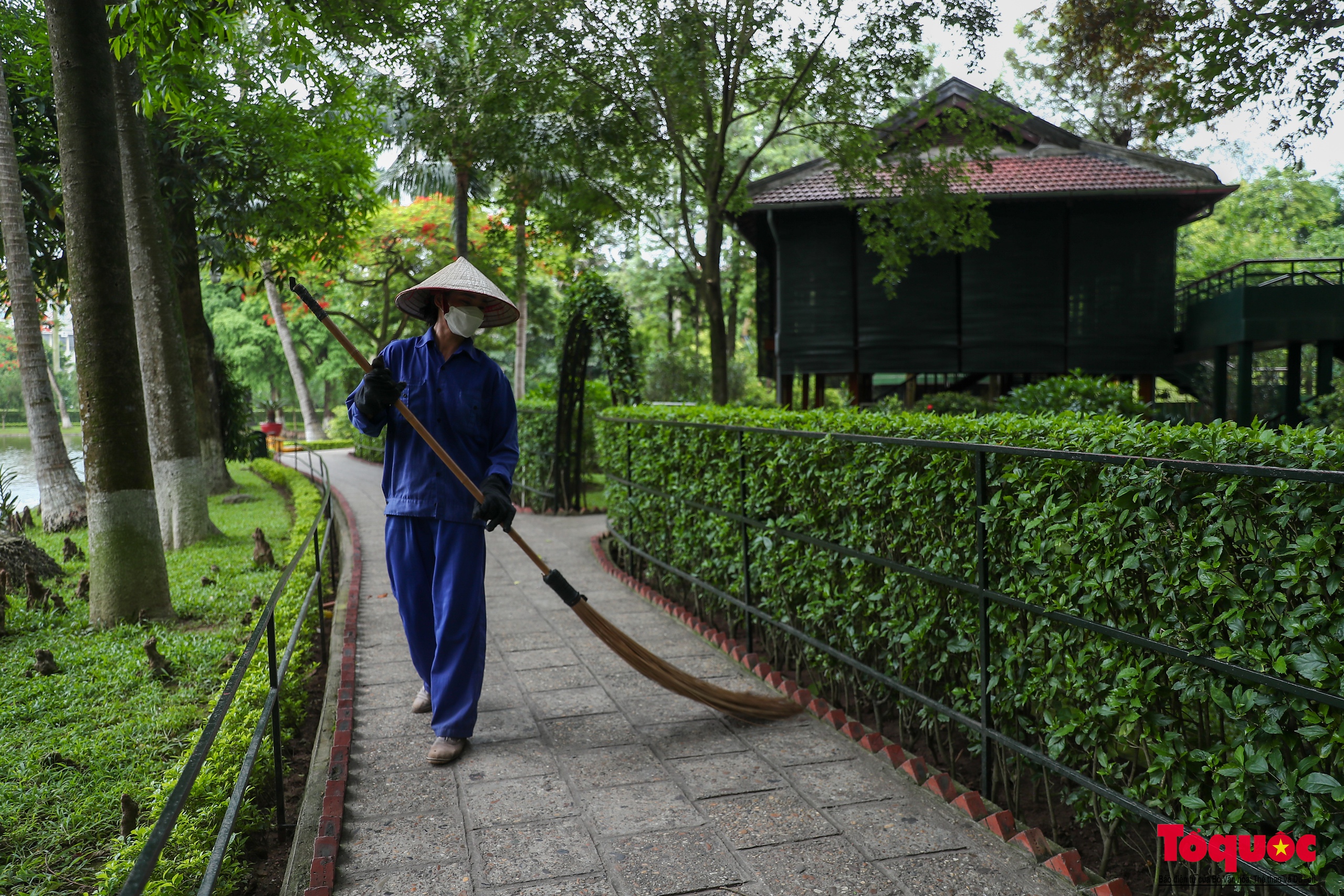 Sáng tháng 5 cùng những người thầm lặng chăm sóc Khu di tích Chủ tịch Hồ Chí Minh - Ảnh 15.