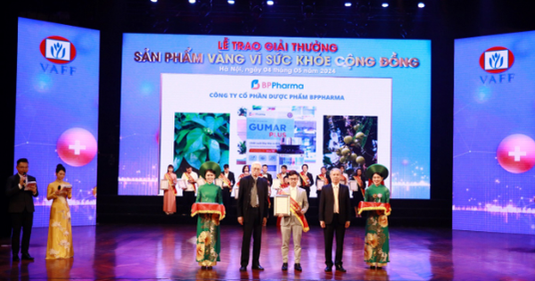 TPBVSK Gumar Plus nhận Huy chương Vàng &quot;Sản phẩm vì sức khỏe cộng đồng 2024&quot; - Ảnh 1.
