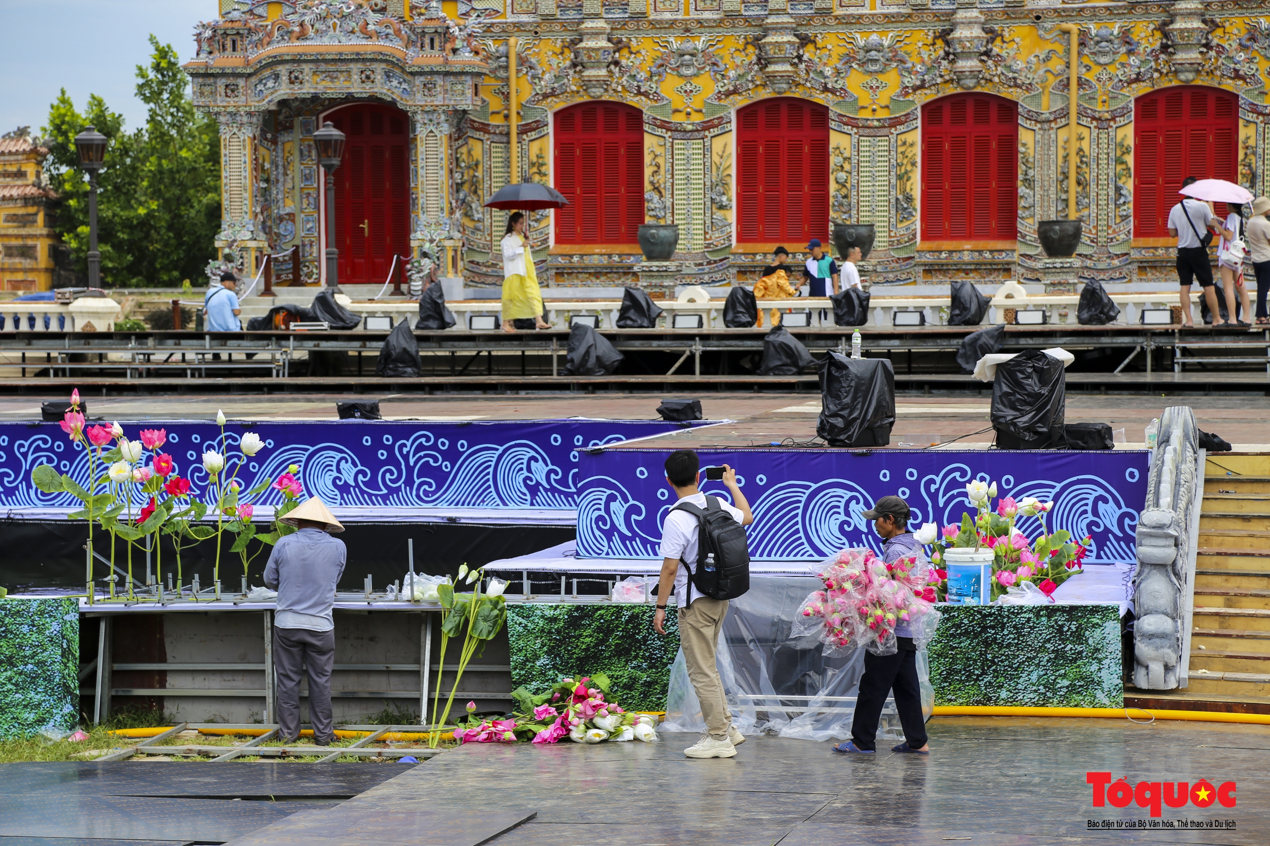 Lộ diện sân khấu khai mạc Tuần lễ Festival Huế tại cung điện đẹp bậc nhất triều Nguyễn - Ảnh 6.