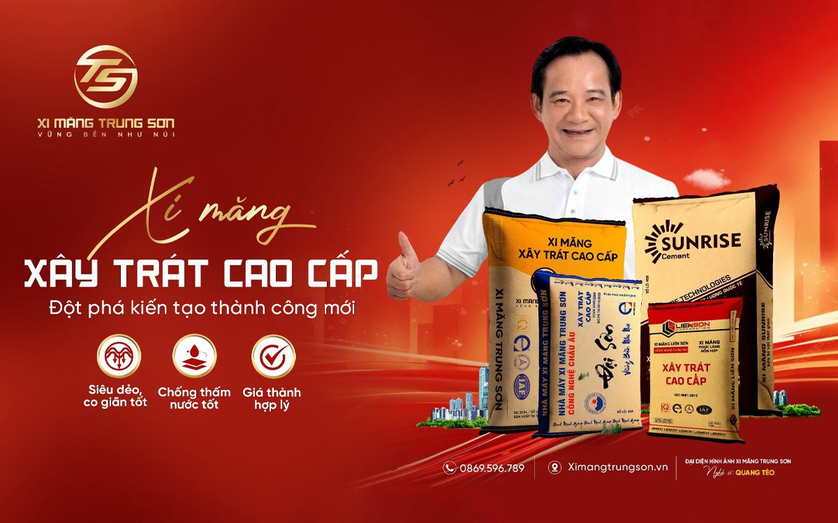 Xi măng Xây trát cao cấp - Bước đột phá kiến tạo thành công mới của xi măng Trung Sơn - Ảnh 1.