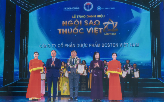 Dược phẩm Boston Việt Nam đạt hai giải thưởng &quot;Ngôi sao thuốc Việt&quot; - Ảnh 1.