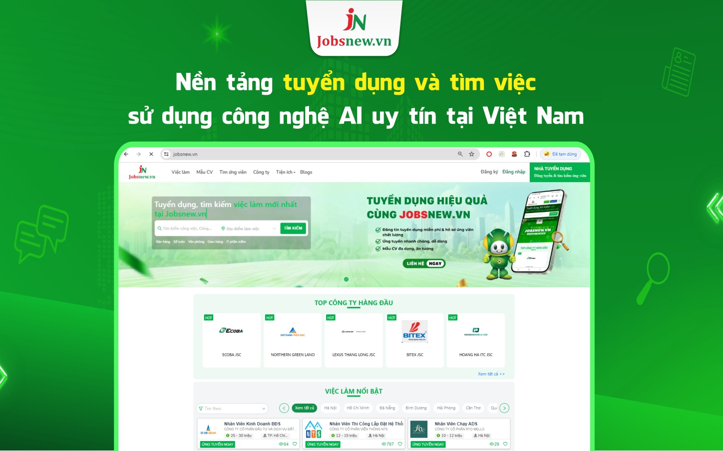 Jobsnew và hành trình chinh phục giải thưởng top 10 thương hiệu xuất sắc quốc gia - Ảnh 1.