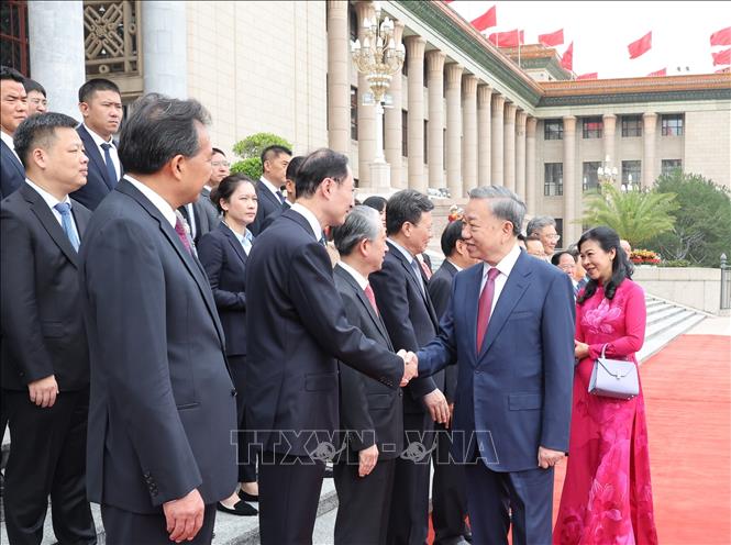 Tổng Bí thư, Chủ tịch Trung Quốc Tập Cận Bình chủ trì Lễ đón chính thức Tổng Bí thư, Chủ tịch nước Tô Lâm- Ảnh 4.