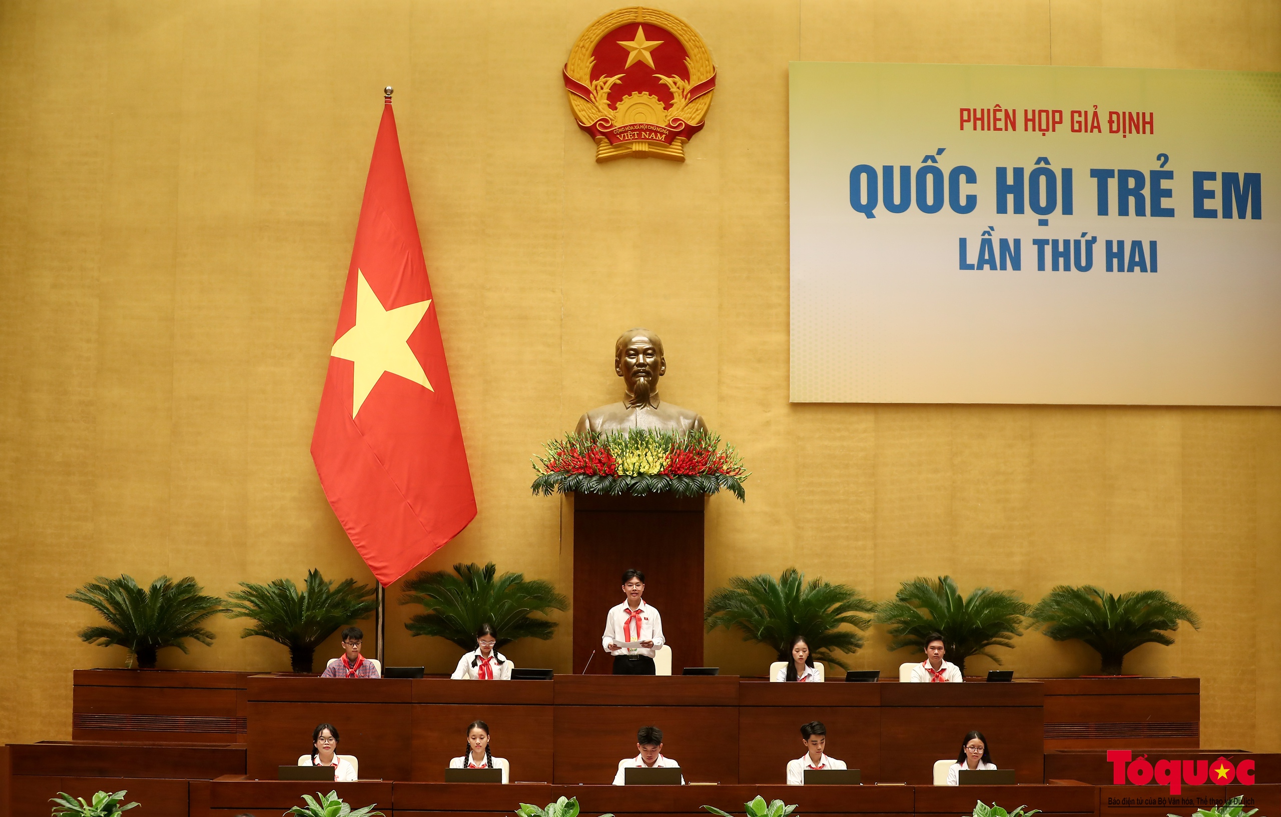 Chủ tịch Quốc hội Trần Thanh Mẫn dự phiên họp giả định &quot;Quốc hội trẻ em&quot; - Ảnh 5.