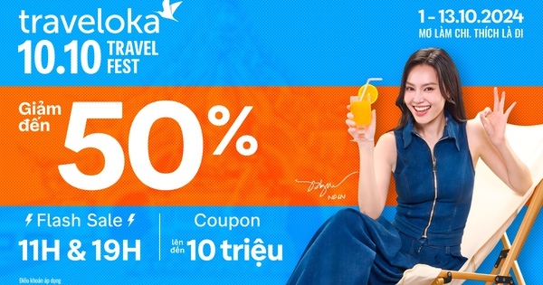 Chương trình 10.10 Travel Fest của Traveloka diễn ra đúng thời điểm lượt tìm kiếm vé máy bay và chỗ ở cho kỳ nghỉ cuối năm tăng đột biến