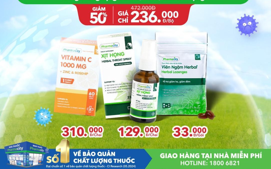 Pharmacity “cứu cánh” cho sức khoẻ gia đình khi báo Yagi đổ bộ