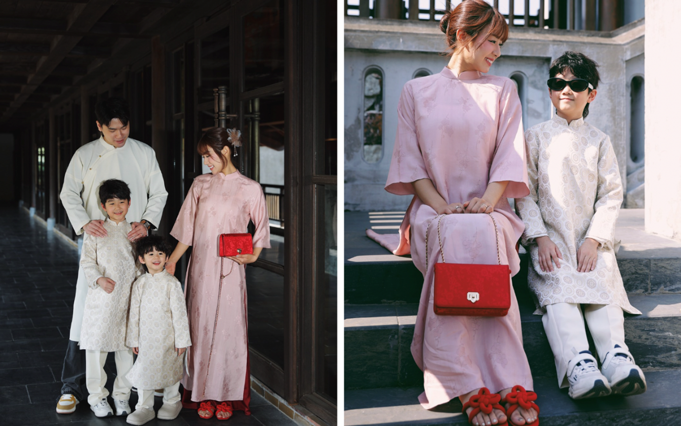 Trang Lou và gia đình rạng rỡ trong bộ sưu tập Lunar New Year 2025 từ CHARLES & KEITH