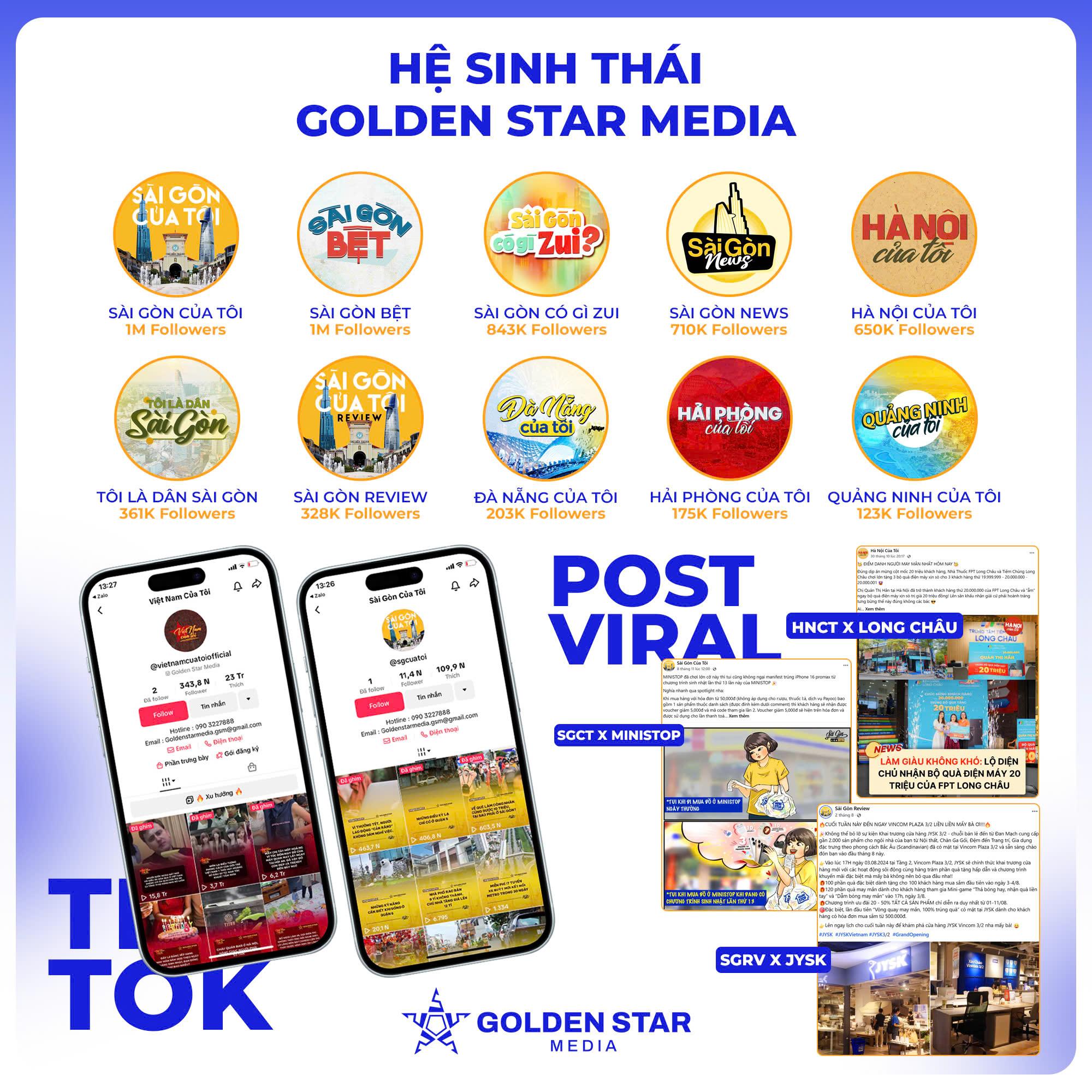 Golden Star Media – Dẫn đầu hệ sinh thái kênh mạng xã hội nội dung địa phương tại Việt Nam - Ảnh 2.