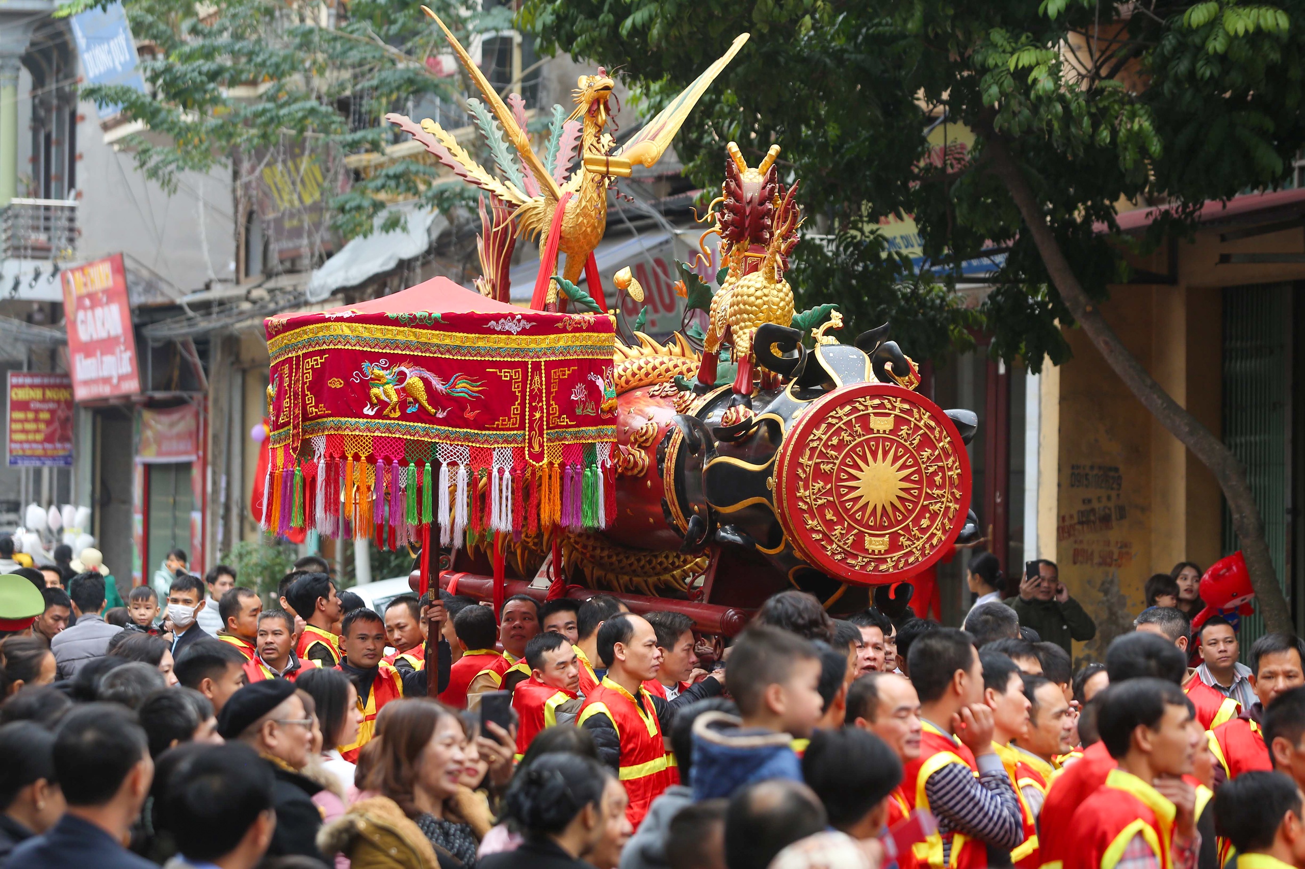 Tưng bừng hội rước pháo Đồng Kỵ, Bắc Ninh - Ảnh 7.