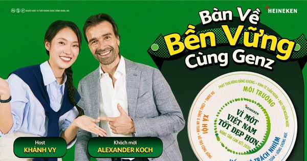 Bàn về phát triển bền vững cùng MC Khánh Vy và Tổng Giám đốc HEINEKEN Việt Nam - Alexander Koch