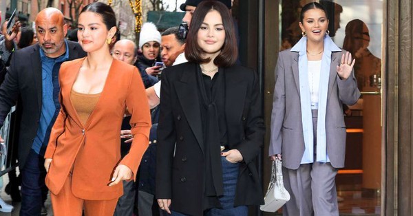 Selena Gomez đúng là "cao thủ" mặc áo blazer, phối đồ trẻ trung mà vẫn sang trọng