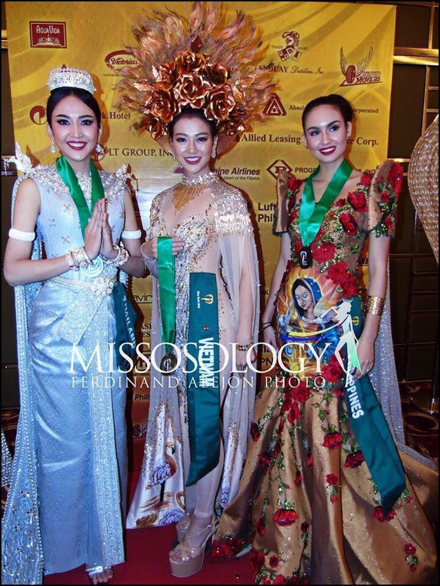 Đại diện Việt Nam đoạt Huy chương vàng trang phục dân tộc Miss Earth 2018 - Ảnh 1.