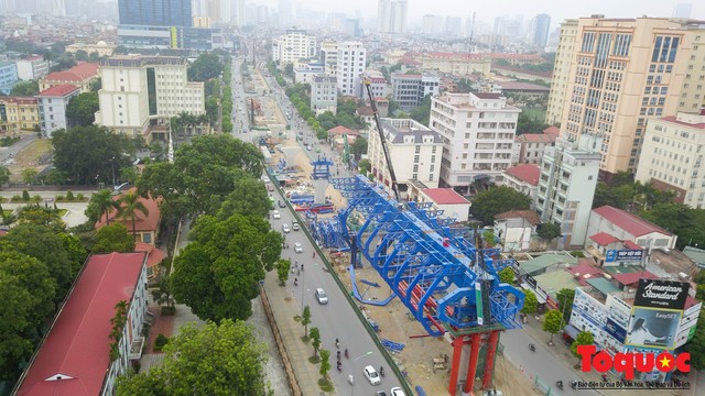 Mục sở thị đại công trường vành đai 2 gần 10.000 tỷ ở Hà Nội - Ảnh 3.