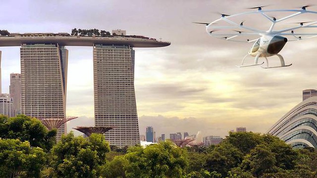 Singapore sẵn sàng thử nghiệm taxi bay năm 2019 - Ảnh 1.