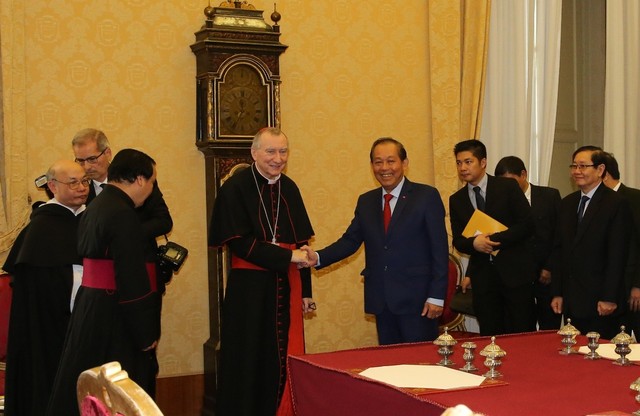 Điểm một số hoạt đồng của Phó Thủ tướng Trương Hòa Bình tại Tòa thánh Vatican và Italy - Ảnh 3.