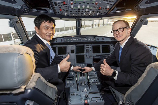 Chiêm ngưỡng máy bay A321neo của Vietnam Airlines vừa được bàn giao tại Đức - Ảnh 4.