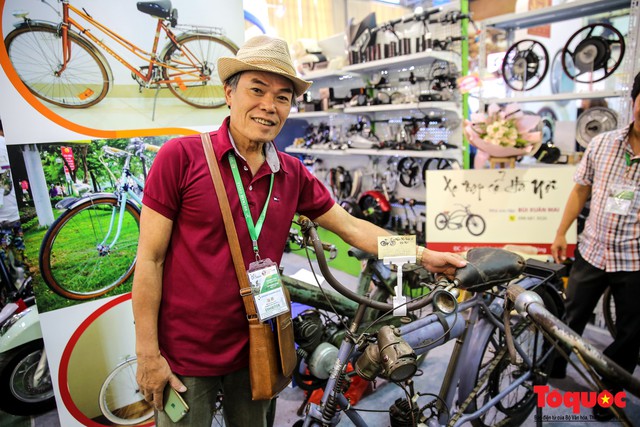 Chiêm ngưỡng chiếc xe đạp cổ 107 năm tuổi có giá 11.000 USD xuất hiện trong VietNam sport show 2018 tại Hà Nội - Ảnh 5.