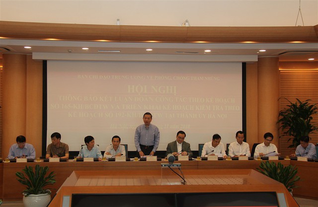 Phó Trưởng Ban Chỉ đạo Trung ương về phòng chống tham nhũng – Thượng tướng Tô Lâm làm việc với Thành ủy Hà Nội - Ảnh 1.