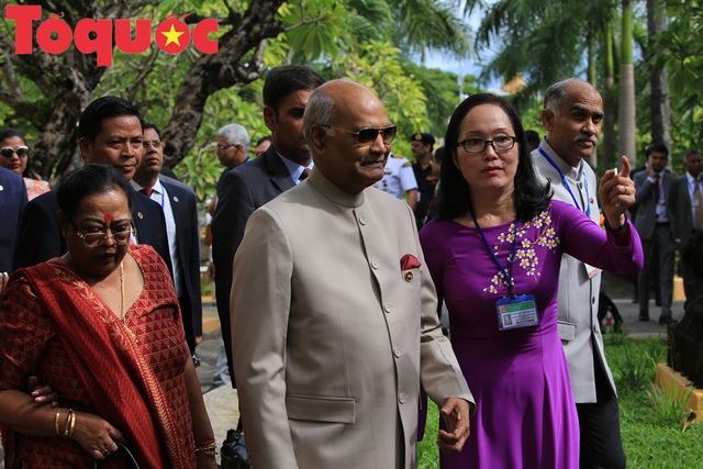 Hình ảnh Tổng thống Ấn Độ thăm Bảo tàng Điêu khắc Chăm Đà Nẵng - Ảnh 1.