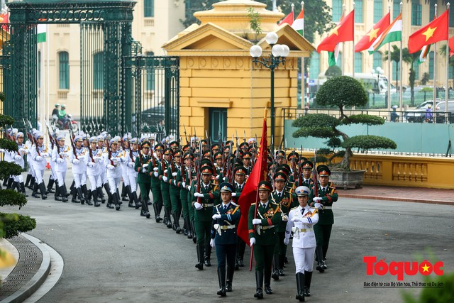 Tổng Bí thư, Chủ tịch nước Nguyễn Phú Trọng chủ trì Lễ đón chính thức Tổng thống Ấn Độ thăm cấp Nhà nước tới Việt Nam - Ảnh 2.