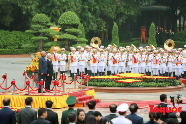 Tổng Bí thư, Chủ tịch nước Nguyễn Phú Trọng chủ trì Lễ đón chính thức Tổng thống Ấn Độ thăm cấp Nhà nước tới Việt Nam - Ảnh 3.