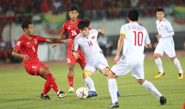 Việt vị đáng tiếc, đội tuyển Myanmar cầm hòa đội tuyển Việt Nam trên sân nhà - Ảnh 1.