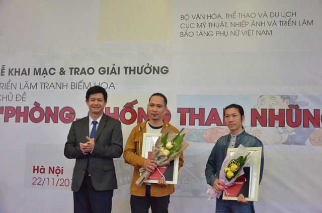 Thứ trưởng Lê Quang Tùng dự Lễ trao giải thưởng tranh biếm họa chủ đề Phòng, chống tham nhũng - Ảnh 1.