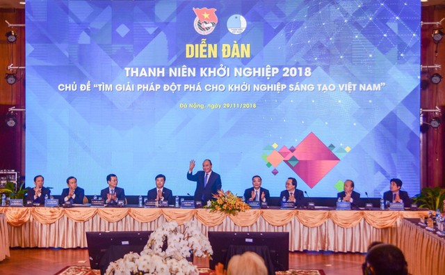Thủ tướng dự Diễn đàn Thanh niên khởi nghiệp 2018 - Ảnh 1.