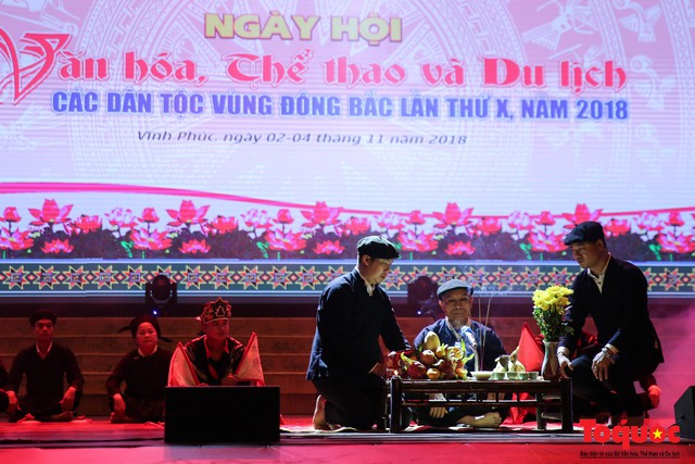 Sôi nổi những hoạt động giới thiệu lễ hội, nghi thức sinh hoạt truyền thống dân tộc vùng Đông Bắc tại tỉnh Vĩnh Phúc - Ảnh 4.