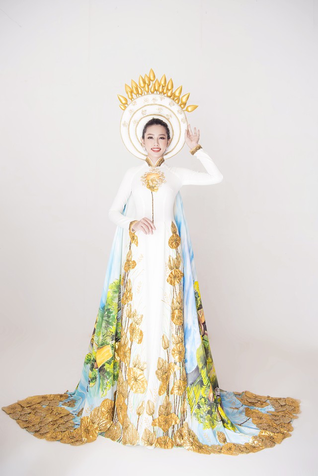 Hé lộ trang phục truyền thống của Thuỳ Tiên tại Miss International 2018 - Ảnh 1.