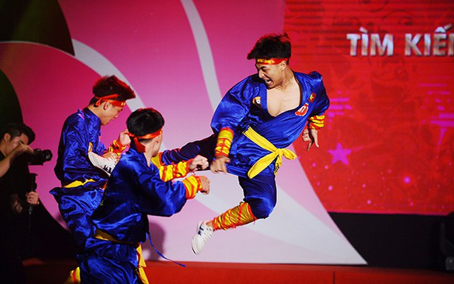 Màn võ thuật Hào khí Việt Nam giành giải nhất cuộc thi Tìm kiếm tài năng sinh viên - Ảnh 1.