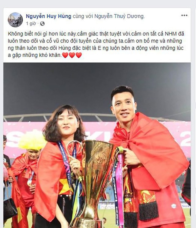 Các tuyển thủ Việt Nam chia sẻ gì trong ngày vô địch AFF Cup 2018? - Ảnh 2.