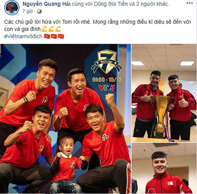 Các tuyển thủ Việt Nam chia sẻ gì trong ngày vô địch AFF Cup 2018? - Ảnh 3.