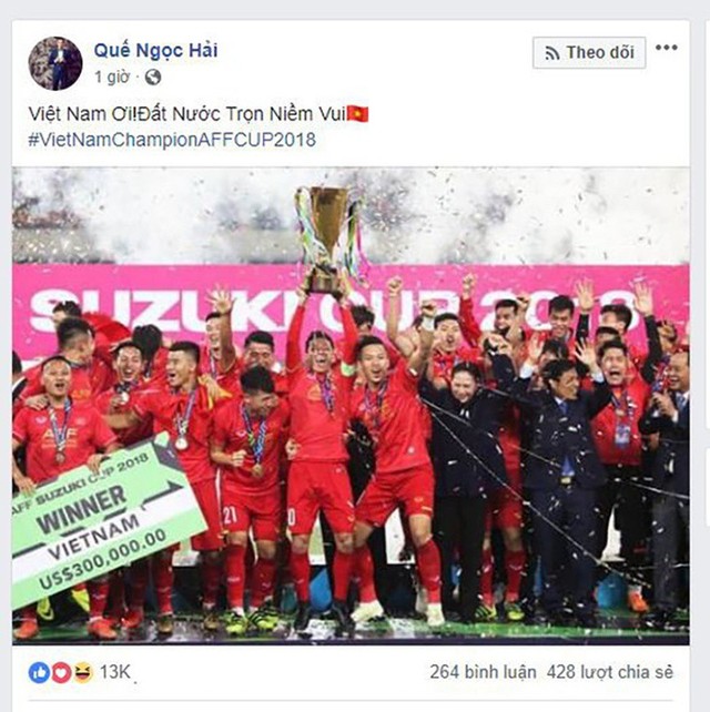 Các tuyển thủ Việt Nam chia sẻ gì trong ngày vô địch AFF Cup 2018? - Ảnh 4.