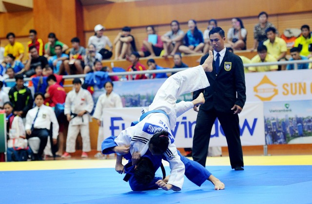 Đoàn thành phố Hồ Chí Minh tạm dẫn đầu bộ môn Judo - Ảnh 1.