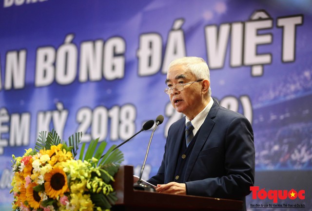 Toàn cảnh Đại hội Liên đoàn bóng đá Việt Nam khoá VIII - Ảnh 4.