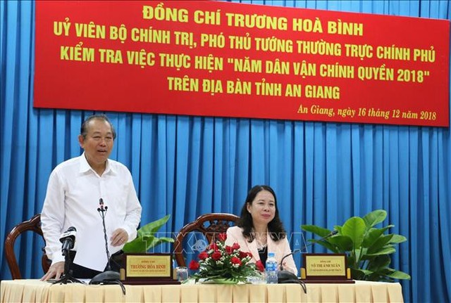 Kết luận của Phó Thủ tướng Trương Hòa Bình về công tác dân vận của An Giang - Ảnh 1.