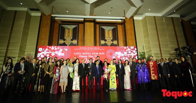 Bộ trưởng Nguyễn Ngọc Thiện tiếp các Đại sứ nước ngoài tại Việt Nam nhân dịp Tết Kỷ Hợi 2019 - Ảnh 1.
