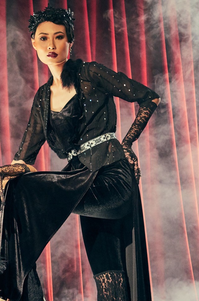 Quán quân Next Top Model Mai Giang mặc áo dài lấy cảm hứng từ tuxedo  - Ảnh 5.